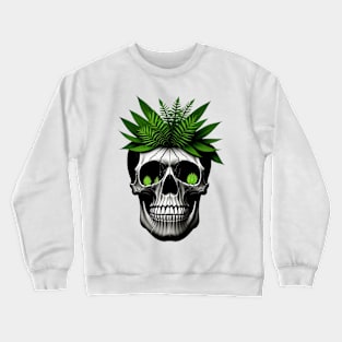 skull with plant Crewneck Sweatshirt